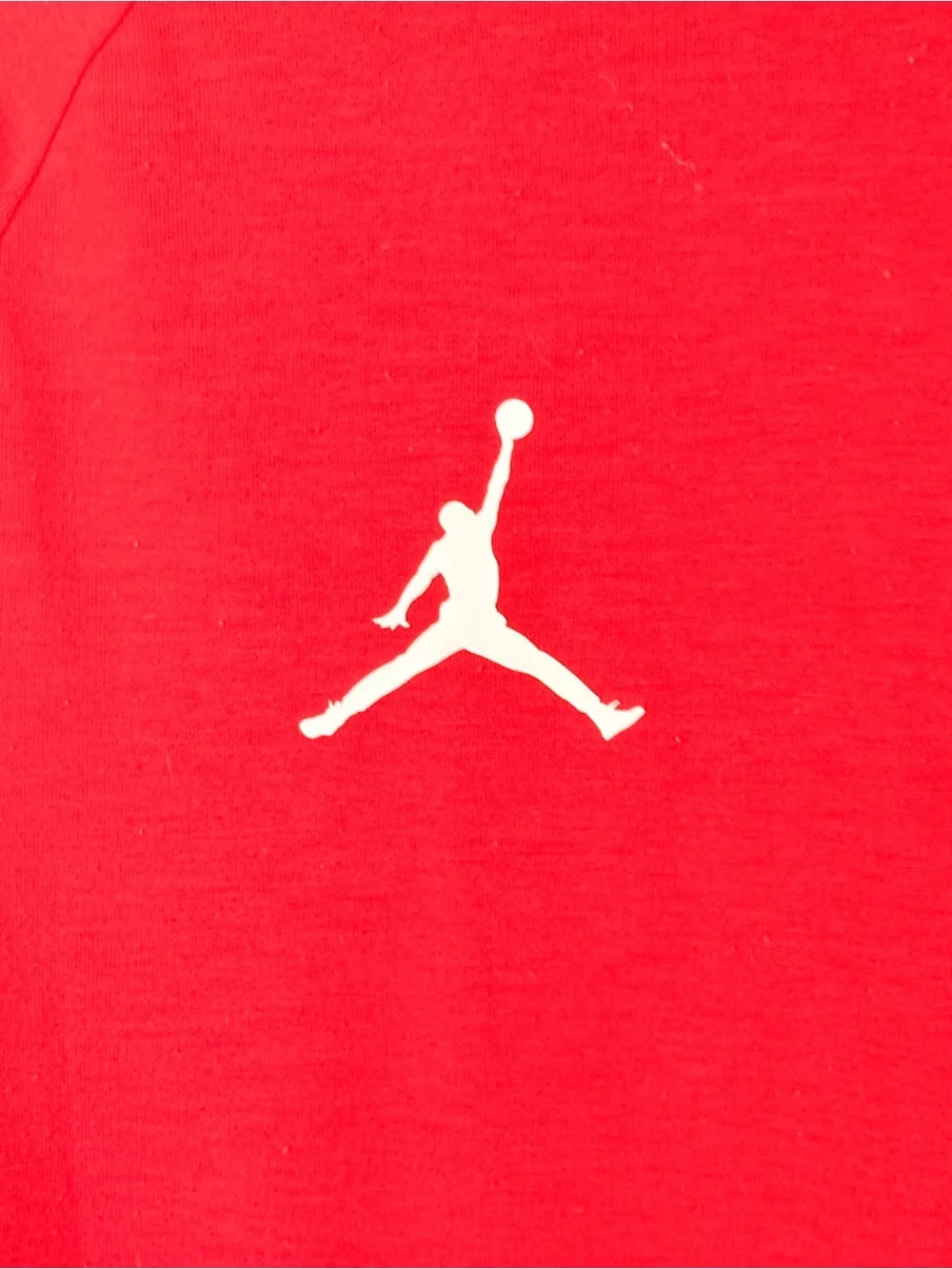 Jordan Red Hooded Long Sleeve Performance Top
